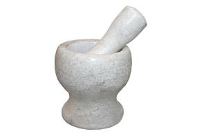 Ступка з маточкою Empire - 100 мм кам'яна біла