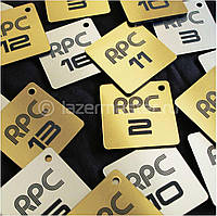 Номерки для гардероба та роздягалки номерки жетони бирки з металу