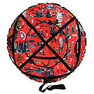 Тюбінг діаметр 100 см"марвел червоний" (Оксфорд, ПВХ) санки ватрушка, фото 4