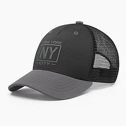 Кепка бейсболка з сіткою тракер INAL Нью Йорк NY New York S / 53-54 Чорний/ Сірий 137353