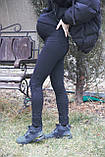 Штани для вагітних турецький трикотаж на флісі зима PS032, фото 2