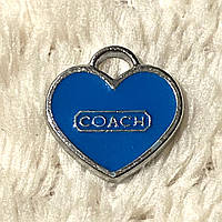 Підвіска з емаллю Серце Соаch (1,5*1,4см)