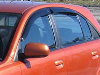 Дефлекторы окон (ветровики) Kia Rio 2 2005-2011 hatchback, VL - Cobra Tuning, K10905