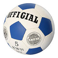 Мяч футбольный OFFICIAL 2500-203 размер 5 PU искусств. кожа ручная работа игрушка для детей взрослых спорт