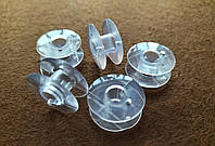 Шпульки 5шт пластиковые (бочёнки) прозрачные промышленные
