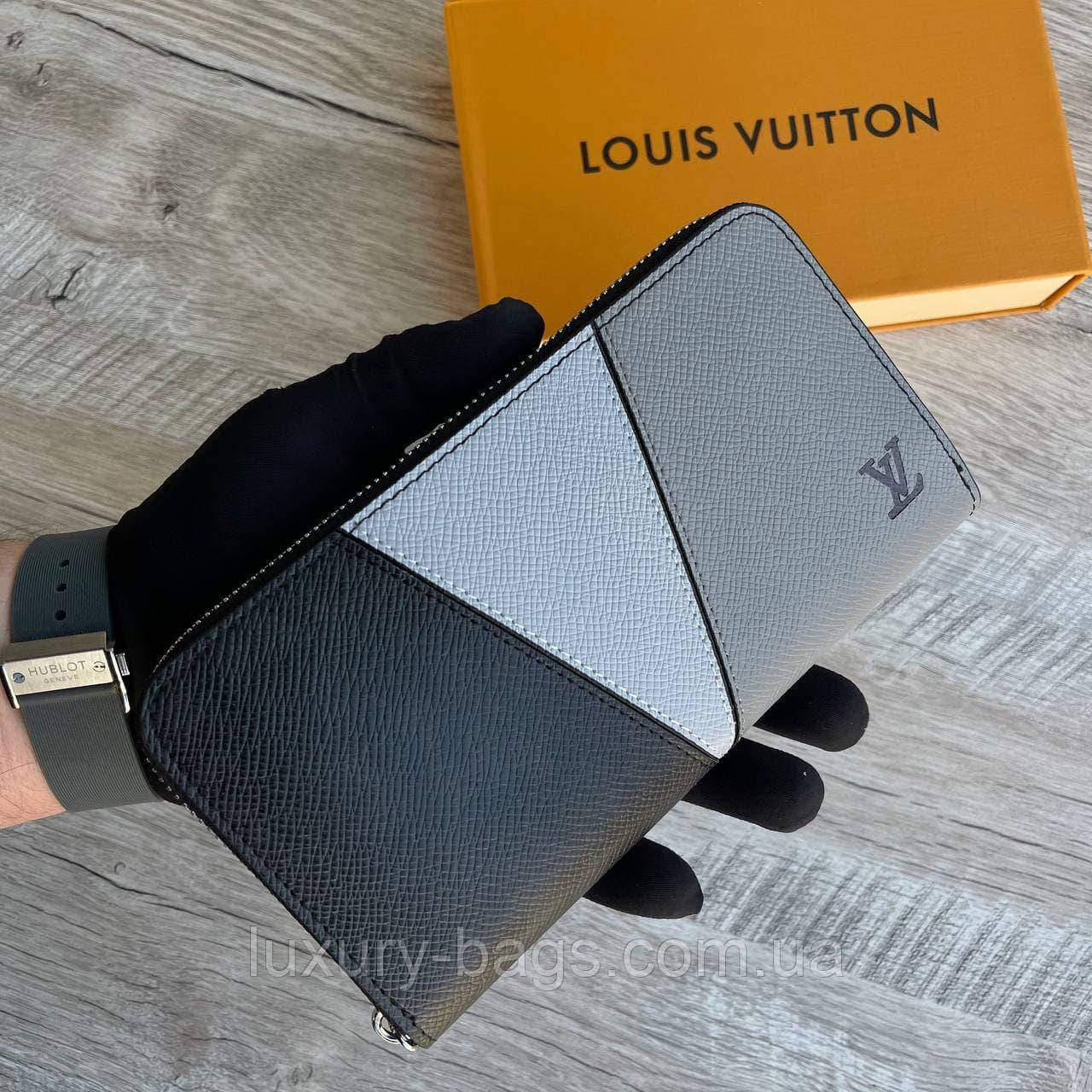 Стильний чоловічий гаманець Louis Vuitton на блискавці
