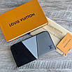 Стильний чоловічий гаманець Louis Vuitton на блискавці, фото 7