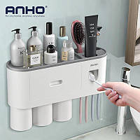 Автоматичний Дозатор зубної пасти, Магнітна стійка для зберігання перевернутої чашки, аксесуари для ванної,