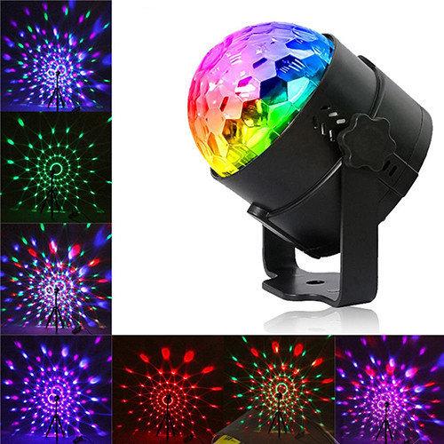 Світлодіодний мінідиск-шар для дискотеки Led Party Light з пультом