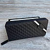 Чоловічий стильний гаманець Gucci на блискавці, фото 4