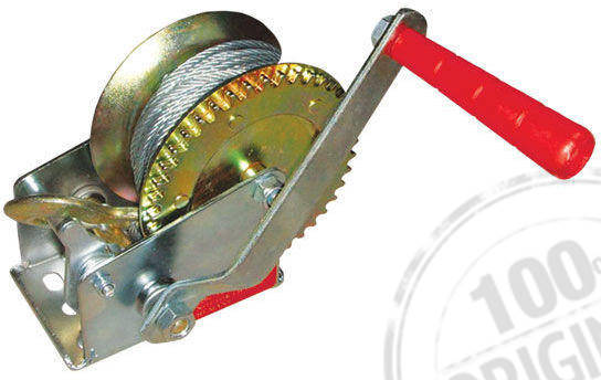 Лебедка рычажная барабанная Intertool - 450 кг, стальной трос 10 м (ID ...