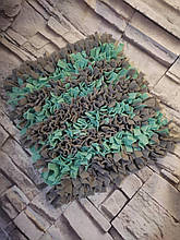 Нюхальний килимок для собак на силіконовій основі сіро-бірюзовий