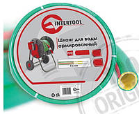 Шланг поливочный Intertool - 3/4" х 10 м салатовый 4-х слойный