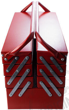Ящик для инструмента Mastertool - 550 мм x 7 секций, металлический - фото 3 - id-p1111662714