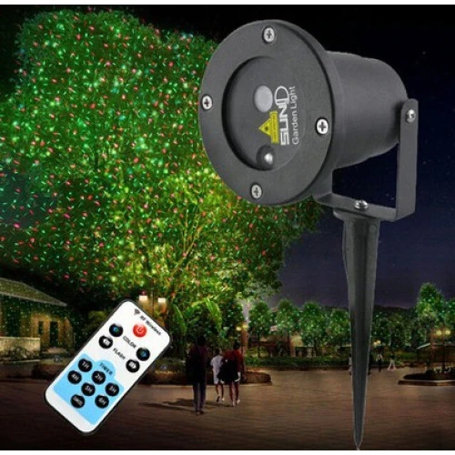 Вуличний проєктор із пультом Star Shower light laser металевий корпус
