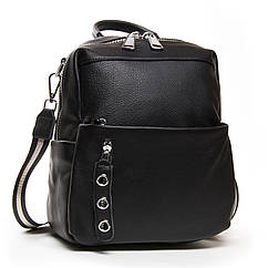 Женский кожаный рюкзак Alex Rai (26x31x13 см) black