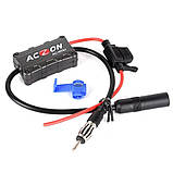 ПІДСИЛЮВАЧ ACZON AC-HT01 автомобільний ФМ FM Car Antenna Aerial Splitter для автомагнітол, фото 3