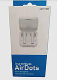 Навушники бездротові AirDots PRO MI в кейсі, білі 7365, фото 3