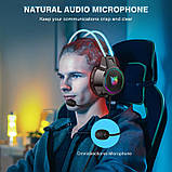 Навушники для гри ONIKUMA X15 PRO з мікрофоном та RGB-підсвічуванням, чорні, фото 5