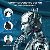 Навушники для гри ONIKUMA X15 PRO з мікрофоном та RGB-підсвічуванням, чорні, фото 4