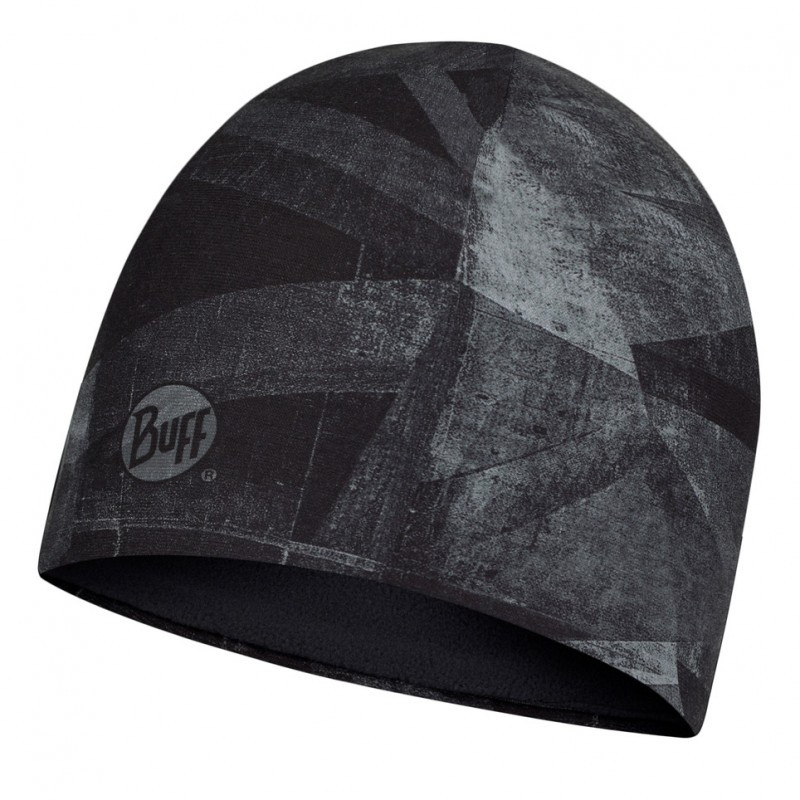 Шапка зима фліс BUFF Microfiber & Polar Hat geoline grey, фото 1