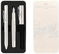 Подарочный набор ручек Faber-Castell GRIP 2010 Coconut Milk в металлическом пенале, шарик + перо, 201527