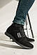 Чорні зимові чоловічі ботинки із замші, фото 2