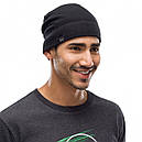 Шапка зима фліс BUFF Polar Hat Solid Black, фото 3