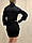 Плаття светр туніка жіноче трикотажне тепле чорне довгий рукав, фото 5