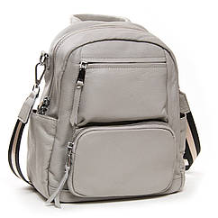 Женский кожаный рюкзак Alex Rai (26x31x14 см) grey