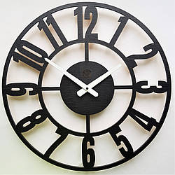 Настінний годинник Ti-Time (45 см) Лофт3 [МДФ] чорний