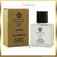 Мужские духи Versace Dylan Blue Pour Homme [Tester Концентрат] 50 ml. Версаче Дилан Блю Пур Хом (Тестер) 50 мл