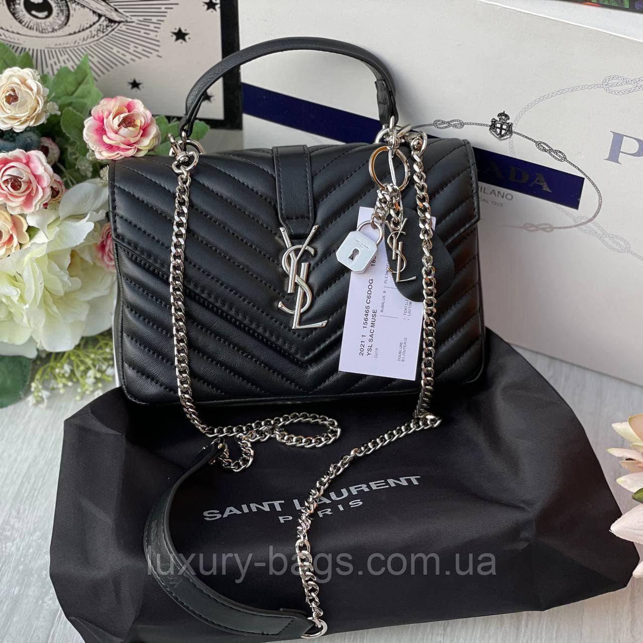 Шкіряна жіноча сумка Yves Saint Laurent