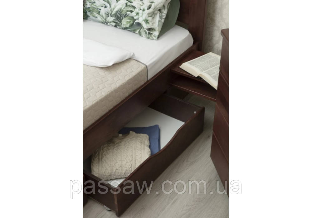 Кровать деревянная "Нова с ящиками" 0,8 - фото 4 - id-p517704831