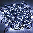 Гірлянда нитка XMAS 400 LED Холодний білий (чорний дріт,28 метрів), фото 5