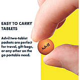 Advil USA 200 мг знеболювальний засіб ібупрофен США 50 пакетів по 2 таблетки, фото 3