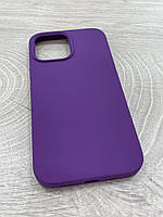 Чехол на IPhone 13 Pro Max противоударный фиолетовый Silicone Case