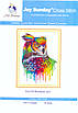 Набір для вишивання за нанесеною на канву схемою  "Rainbow owl". AIDA 14CT printed, 32*43см, фото 2