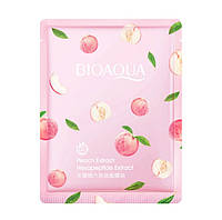 Омолаживающая пептидная тканевая маска с экстрактом персика Bioaqua Peach Extract 25g