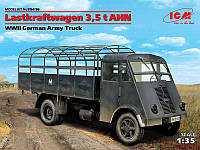 Пластикова модель 1/35 ICM 35416 німецький вантажний автомобіль Renault Lastkraftwagen 3,5 t AHN