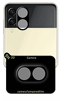 Защитное стекло на камеру DK 3D Color Glass для Samsung Galaxy Z Flip3 5G (F711) (black)
