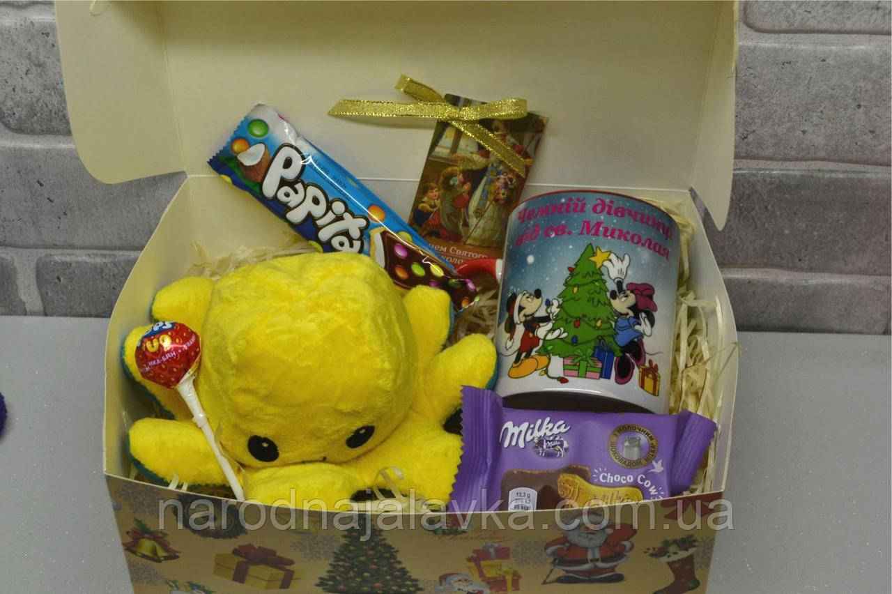 Мішечок для подарунків до дня Св. Миколая, на Новий Рік, Різдво. З будь-яким ім'ям.