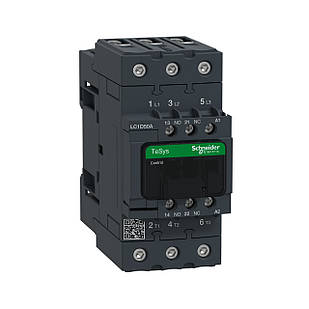 Контактор TeSys LC1D 3P 50 А 220В AC 22 кВт, 1 NO + 1 NC