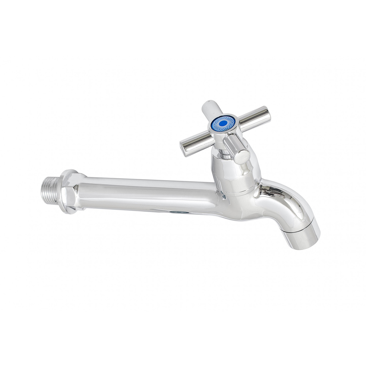 Водорозбірні кран 1/2 пластиковий 18,5 см хромований WF Р-1301 Valve J. G.