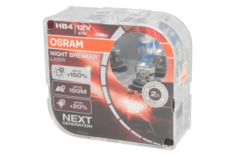 Автомобильная лампа OSRAM H11 Night Breaker Laser +150% (комплект