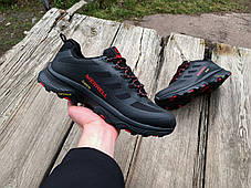Чоловічі утеплені кросівки Merrell Moab Speed GTX чорні з червоним, фото 4