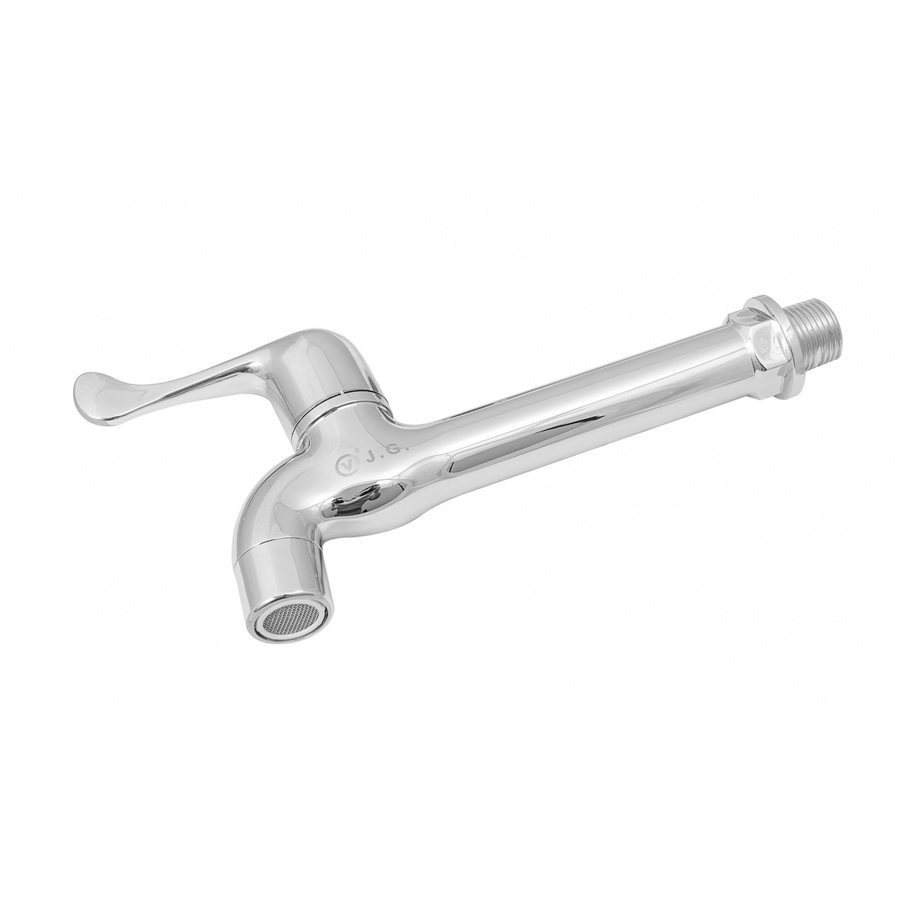 Водорозбірний кран 1/2 пластиковий 18,5 см хромований WF Р-1303 Valve J.G., фото 1