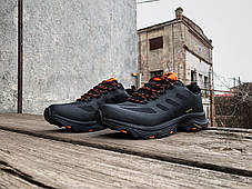 Чоловічі утеплені кросівки Merrell Moab Speed GTX чорні з помаранчевим, фото 2