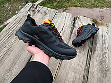 Чоловічі утеплені кросівки Merrell Moab Speed GTX чорні з помаранчевим, фото 3