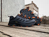 Мужские утепленные кроссовки Merrell Moab Speed GTX серые с оранжевым